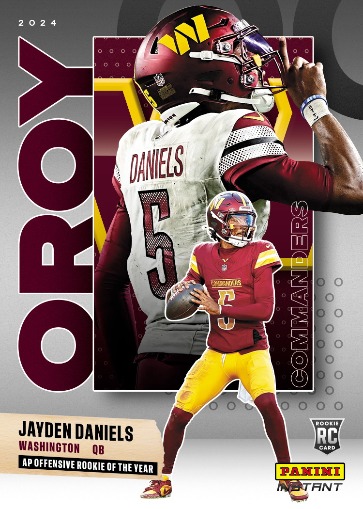 Jayden Daniels 2024 Panini Instant NFL AP Offensive Rookie Of The