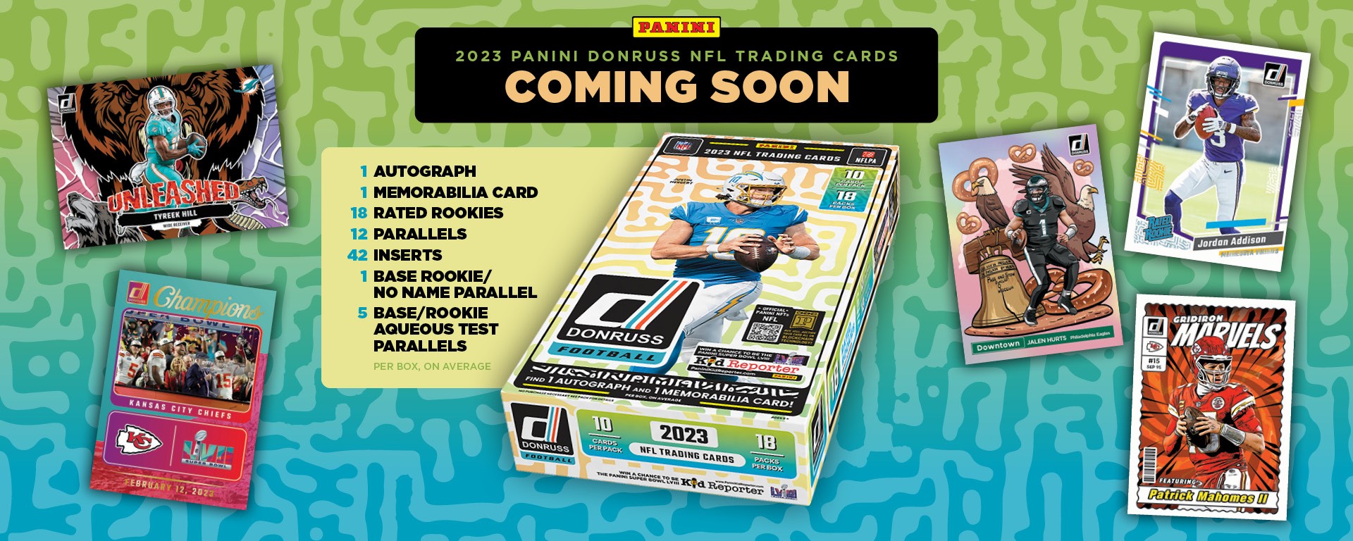 2023 Panini Donruss NFL Trading Card Box - Web - Coming Soon 