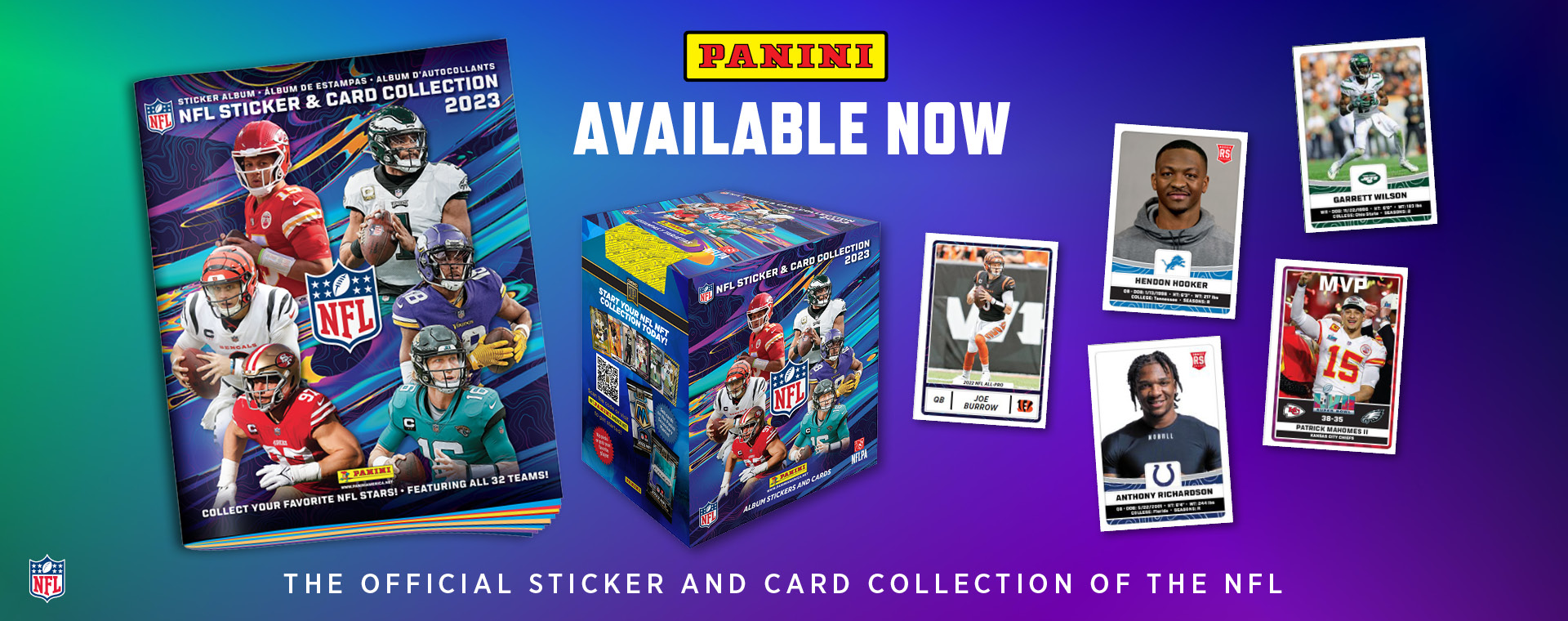 2023 NFL Sticker Pack - Web - Available Now