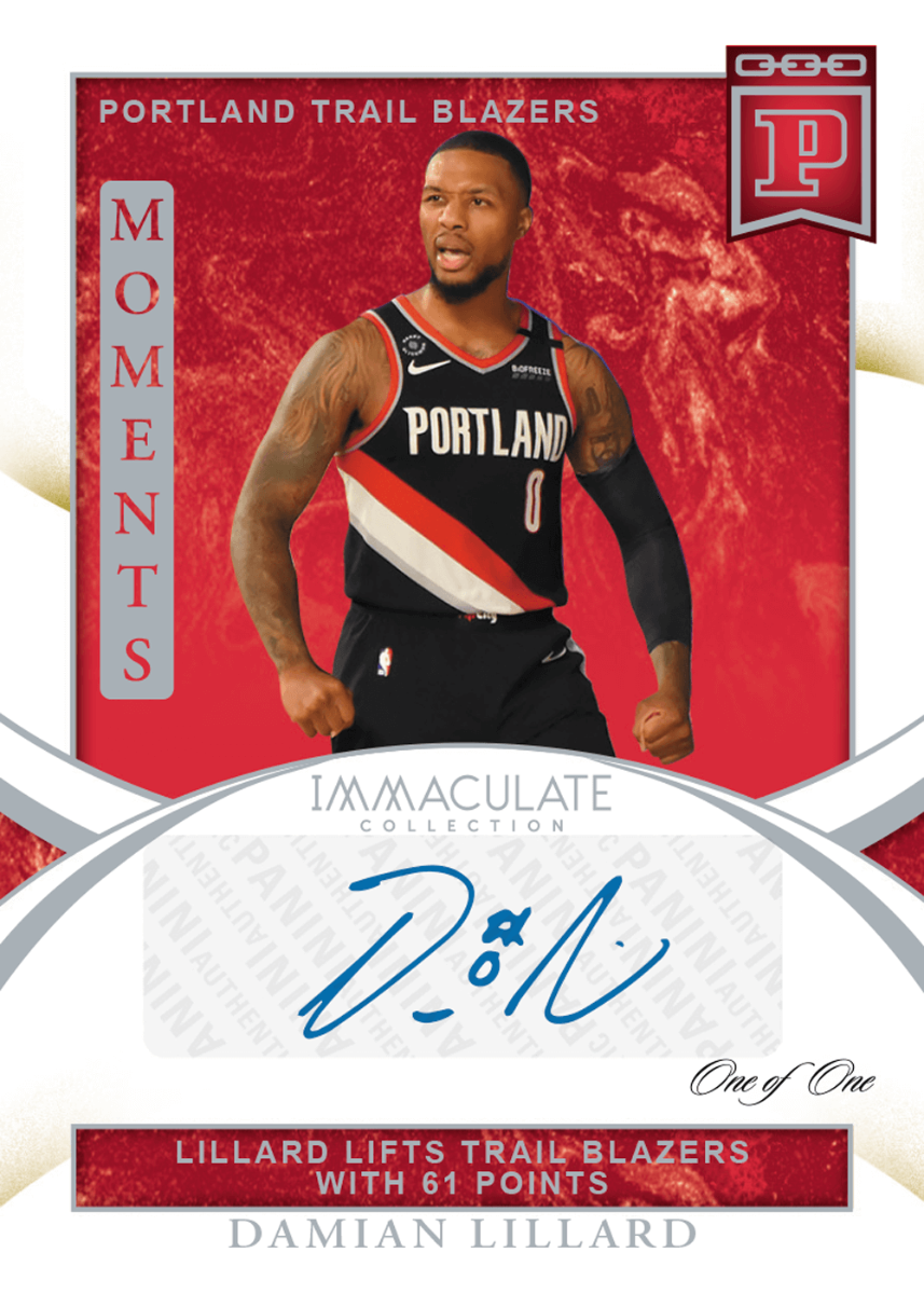  Trail Blazers Damian Lillard Autographed White