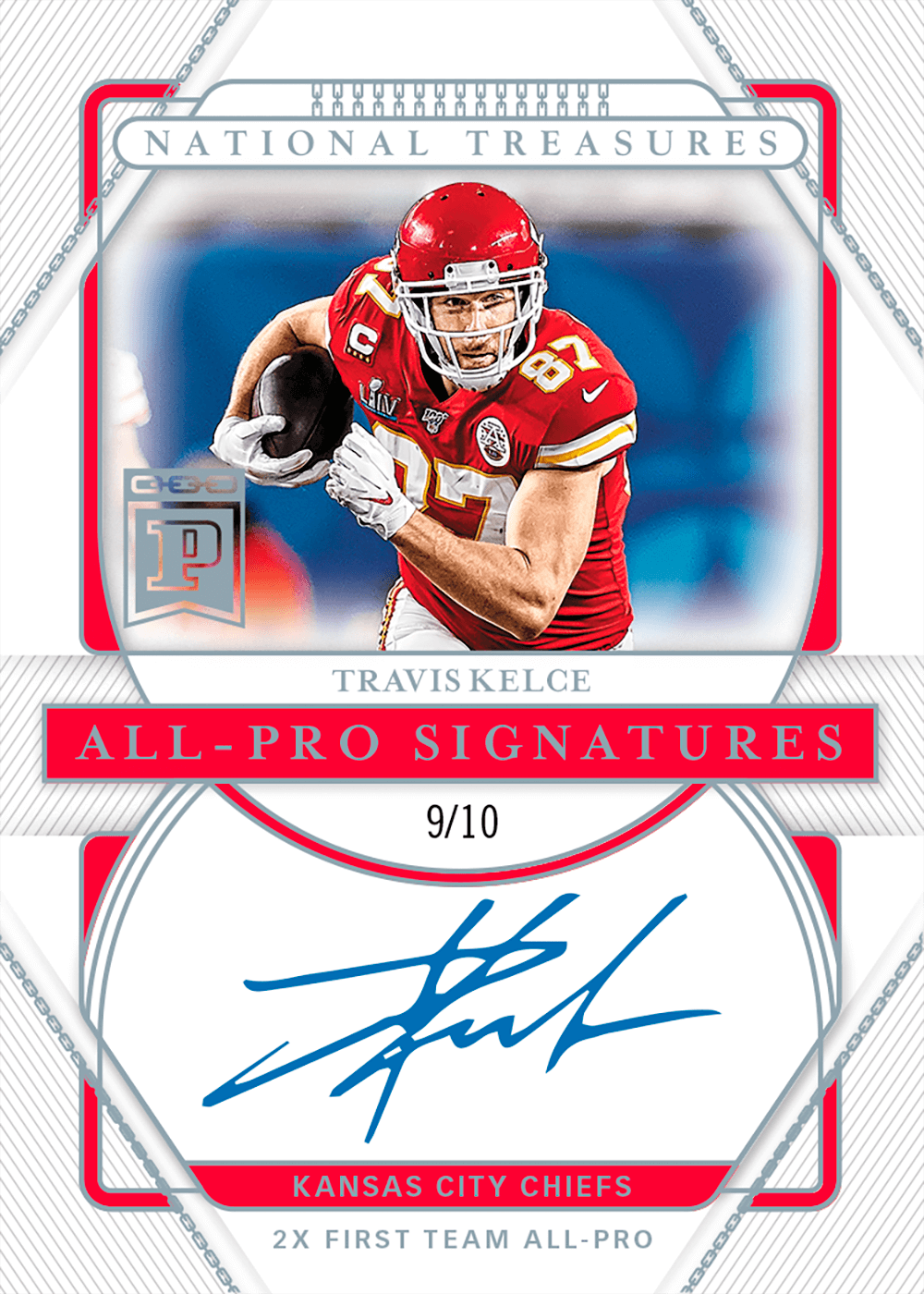2020 Playoff National Treasures Football - BC All-Pro Signatures #7 - Travis  Kelce [9/10]