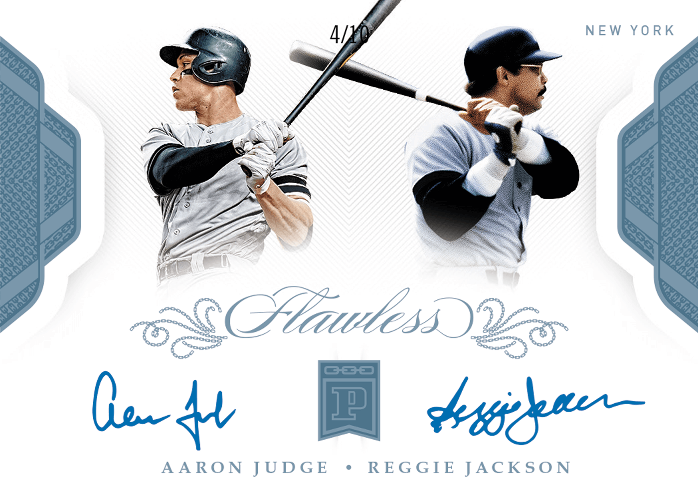 2020 Panini Flawless Baseball - BC Dual Signatures #10 - Aaron Judge
