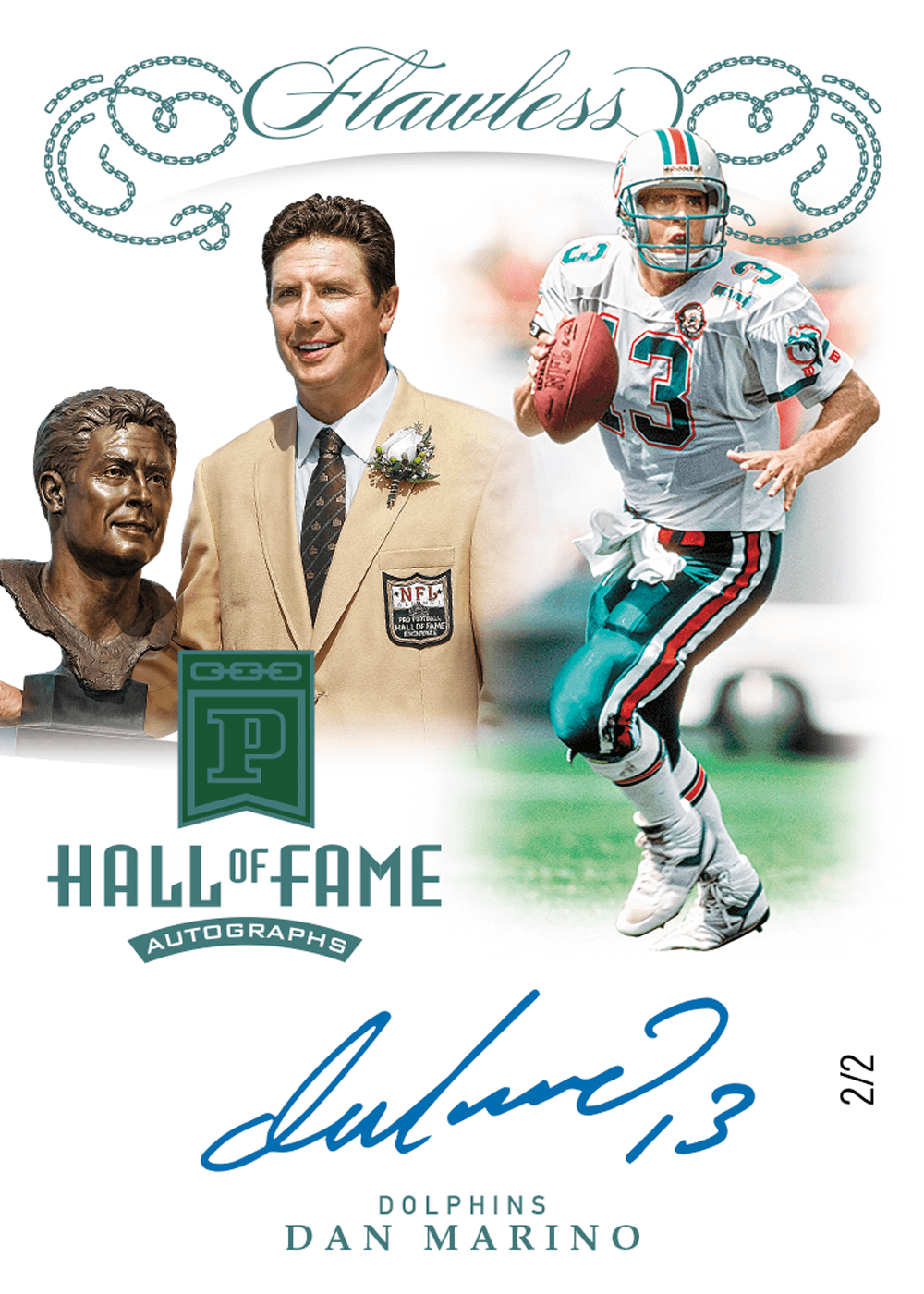 Dan Marino Miami Dolphins Autographed White Replica Mitchell