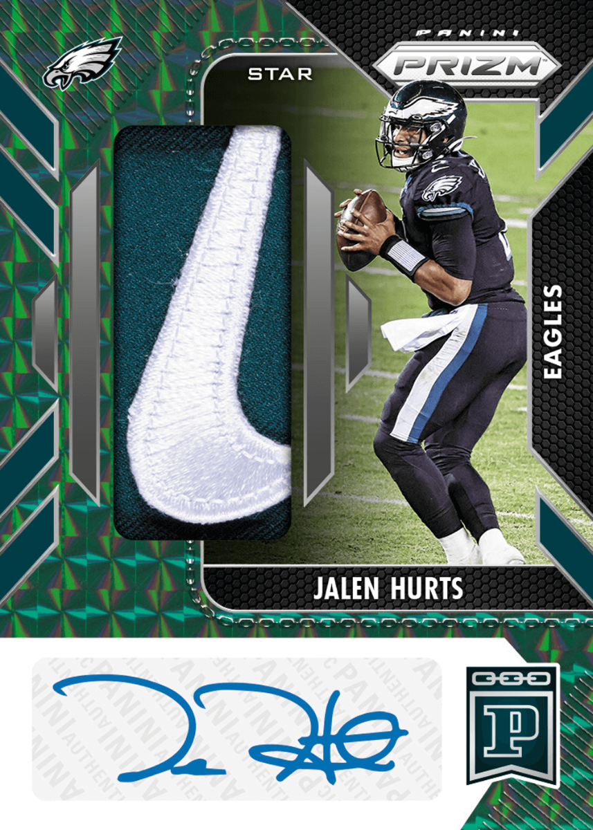 2021 Panini Prizm Blockchain Jalen Hurts 1/1 NFL Brand Logo Star