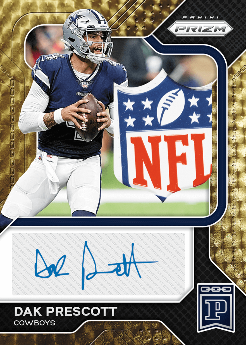 2022 Panini Prizm Blockchain Dak Prescott 1/1 NFL Shield Autograph