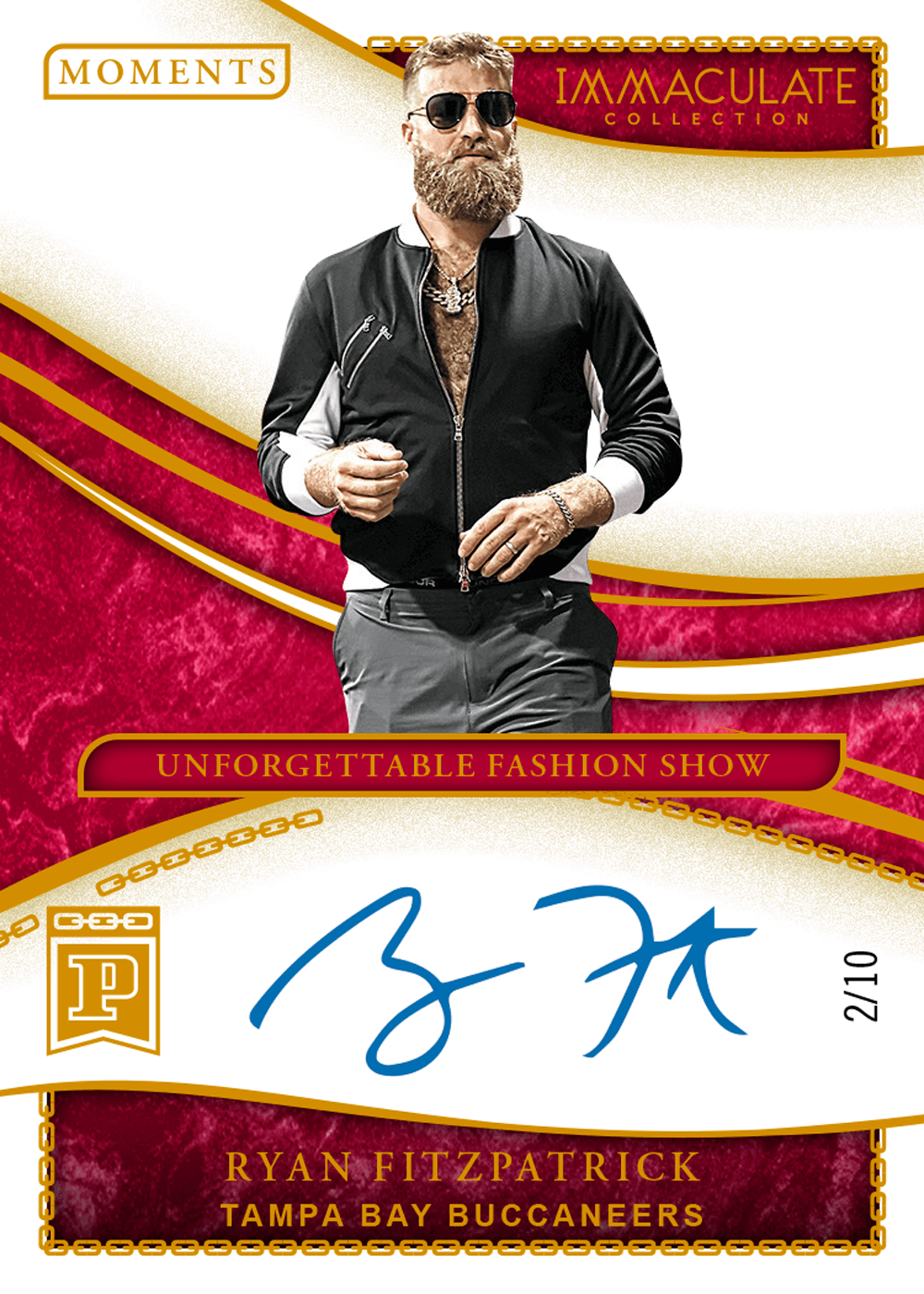 2020 Panini Immaculate Collection Football - BC Immaculate Moments  Autographs #13 - Ryan Fitzpatrick [2/10]