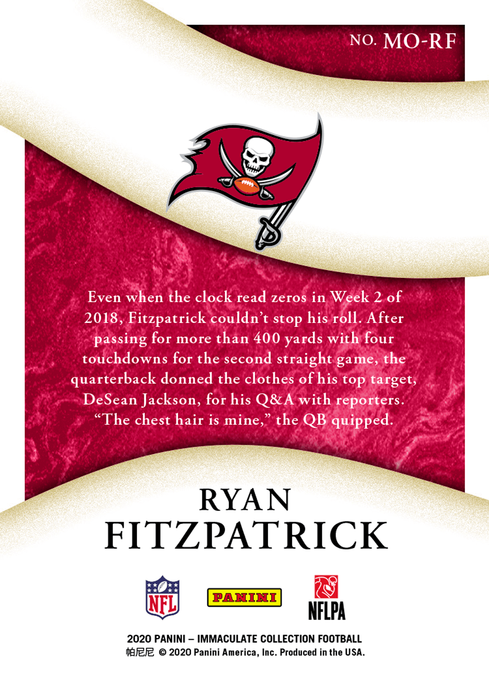 ThePit : Card Details for Ryan Fitzpatrick (FITZ)