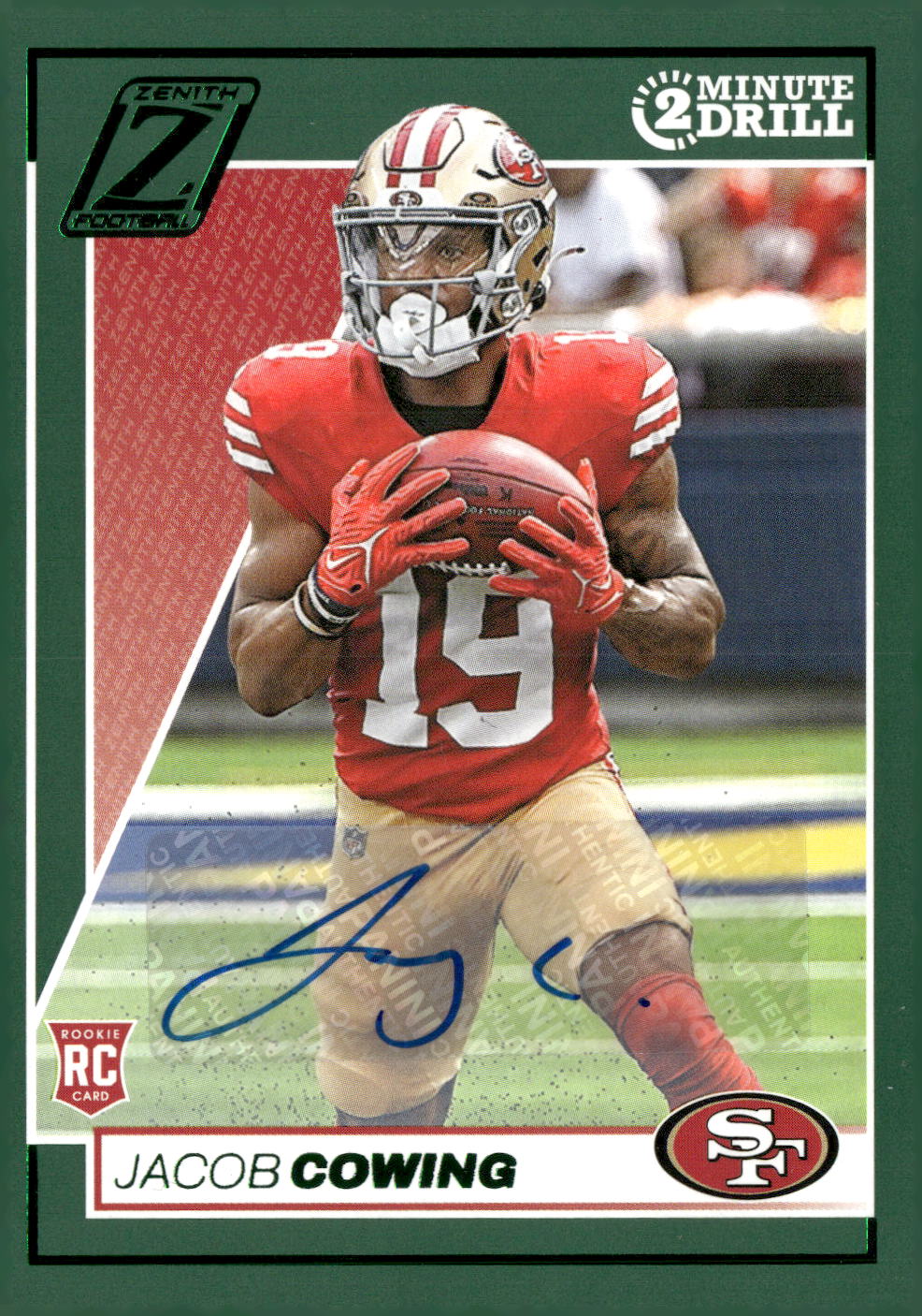 Jacob Cowing - 2024 Zenith Rookie Autographs Two Minute Drill