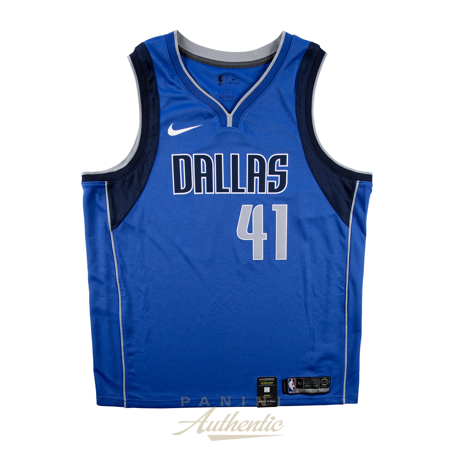 Dirk Autographed Nike Dallas Mavericks Blue Swingman Jersey with "06/07 MVP" Inscription ~Limited Edition to 41~