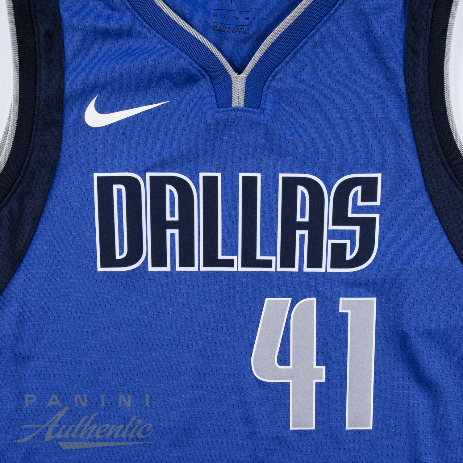 Dirk Autographed Nike Dallas Mavericks Blue Swingman Jersey with "06/07 MVP" Inscription ~Limited Edition to 41~