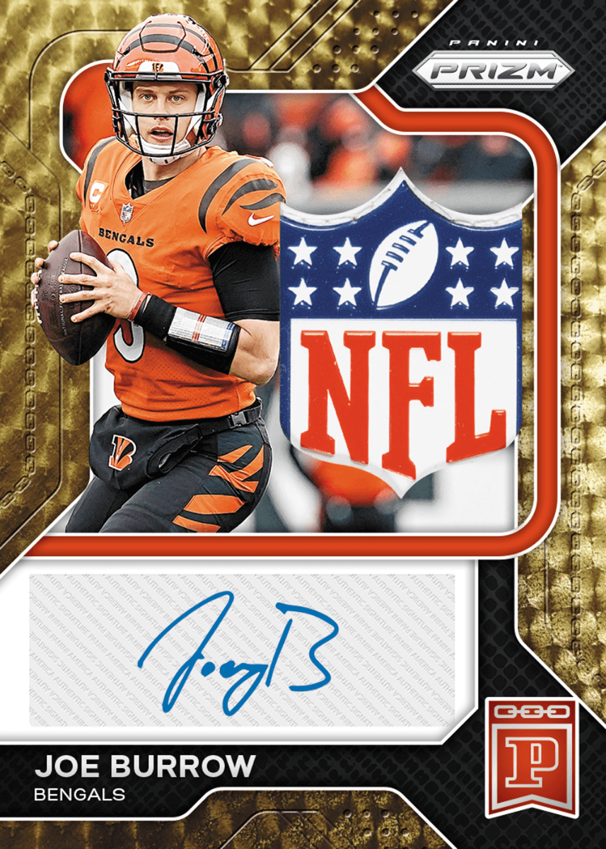 2022 Panini Prizm Blockchain Joe Burrow 1/1 NFL Shield Autograph