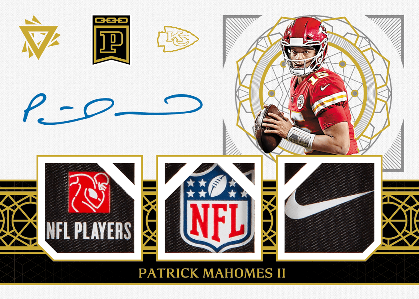 Pat Mahomes Autographed Card