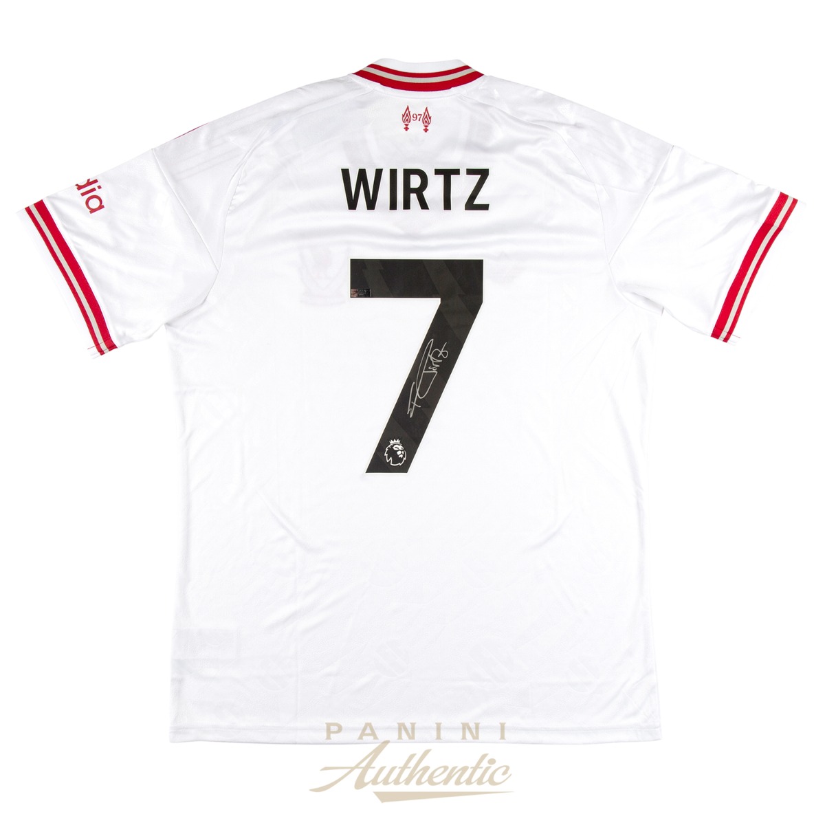 Product image 1 for - Florian Wirtz Autographed 2026-27 Liverpool FC White Replica Away Jersey ~Open Edition Ite