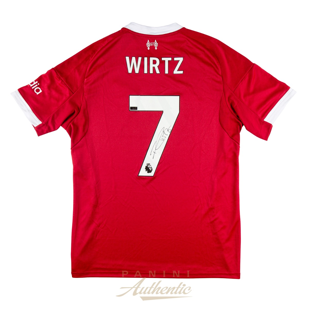 Product image 1 for - Florian Wirtz Autographed 2025-26 Liverpool FC Home Replica Jersey ~Open Edition Item~