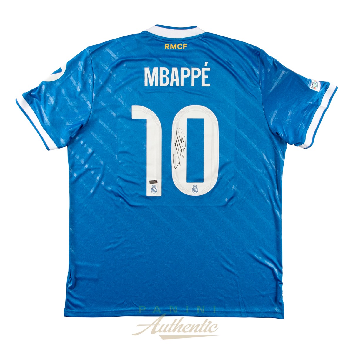 Product image 1 for - Kylian Mbappe Autographed 2025-26 Real Madrid Royal Blue Replica Alternate Jersey ~Open Ed