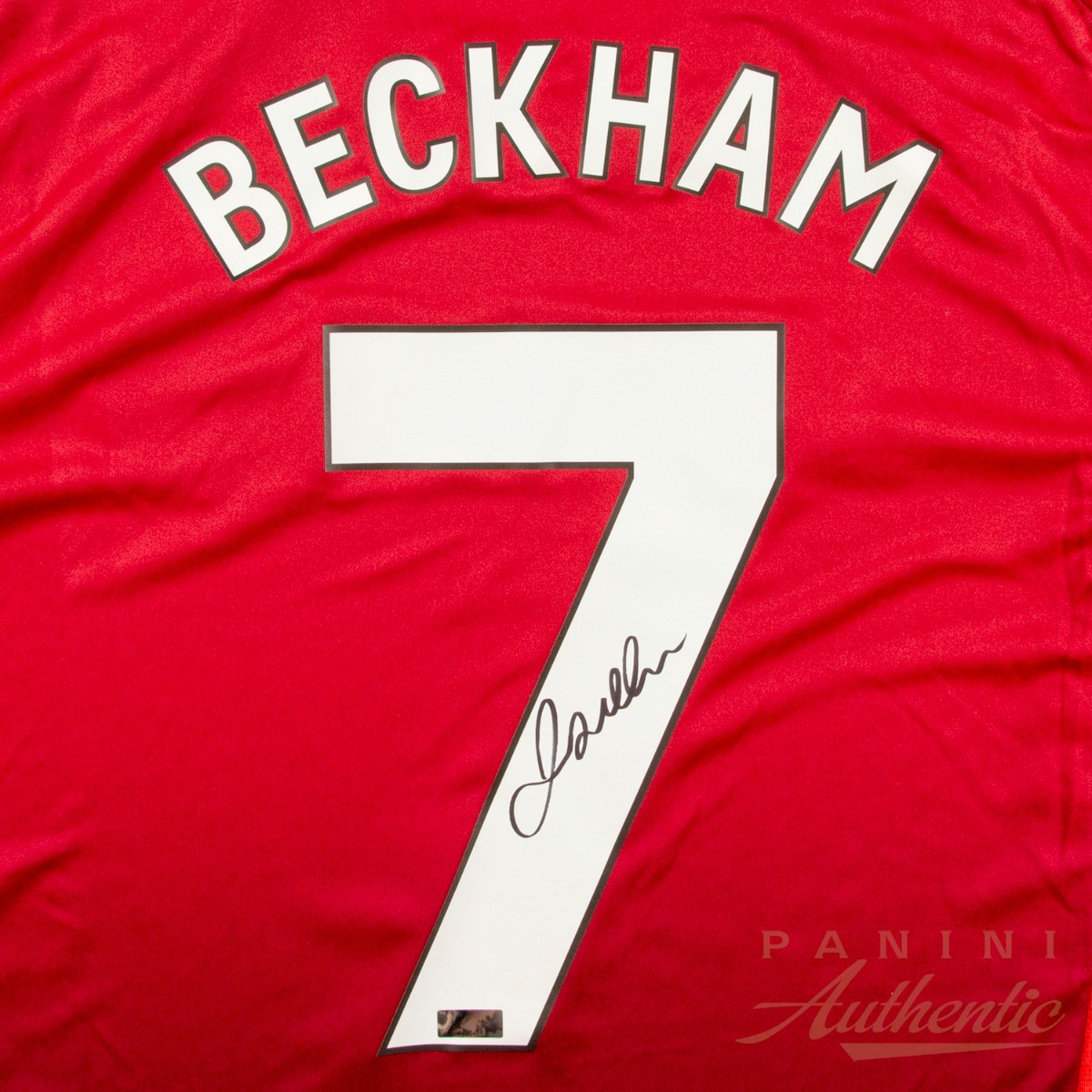Product image 3 for - David Beckham Autographed #7 Manchester United 2024-25 Replica Home Jersey ~Open Edition I