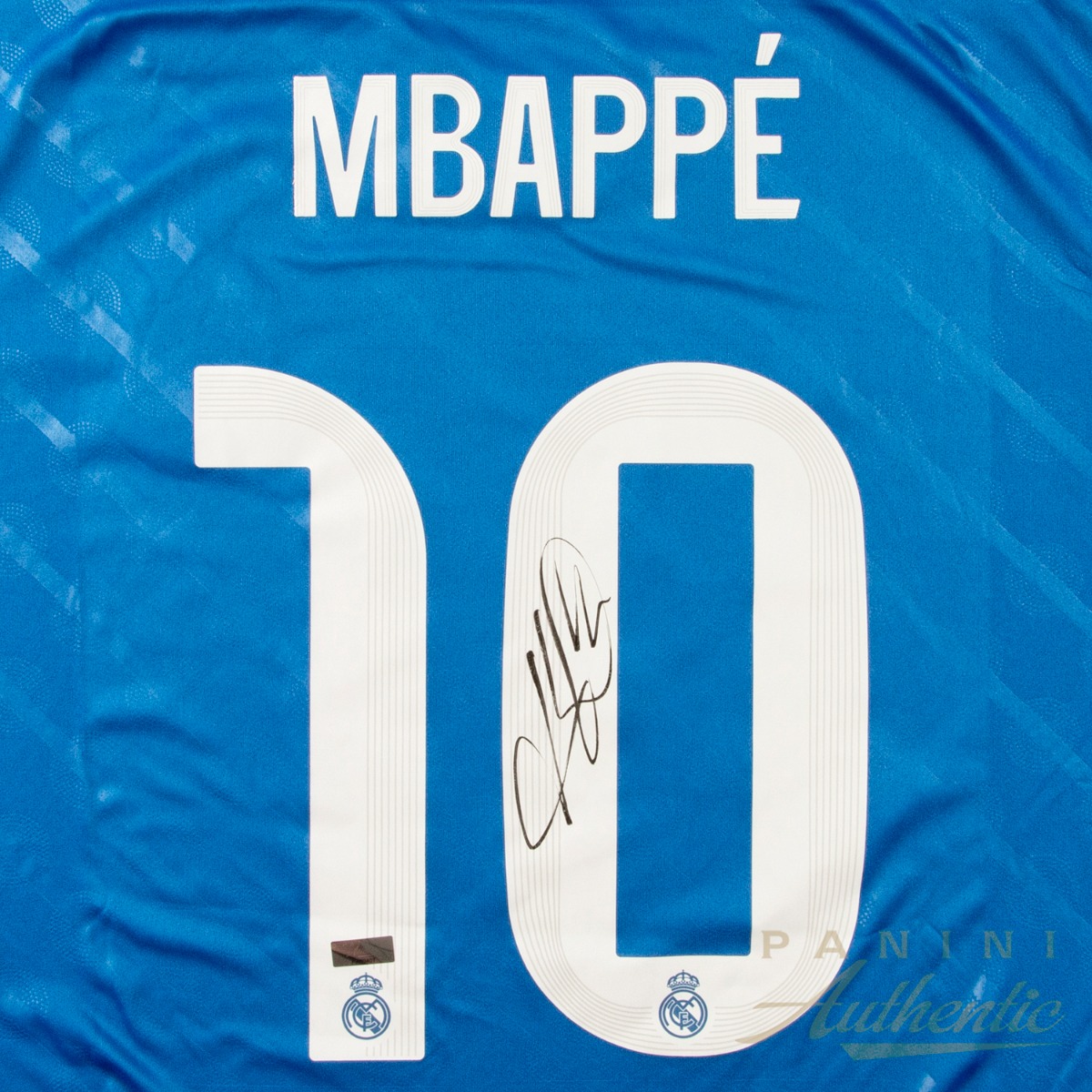 Product image 3 for - Kylian Mbappe Autographed 2025-26 Real Madrid Royal Blue Replica Alternate Jersey ~Open Ed