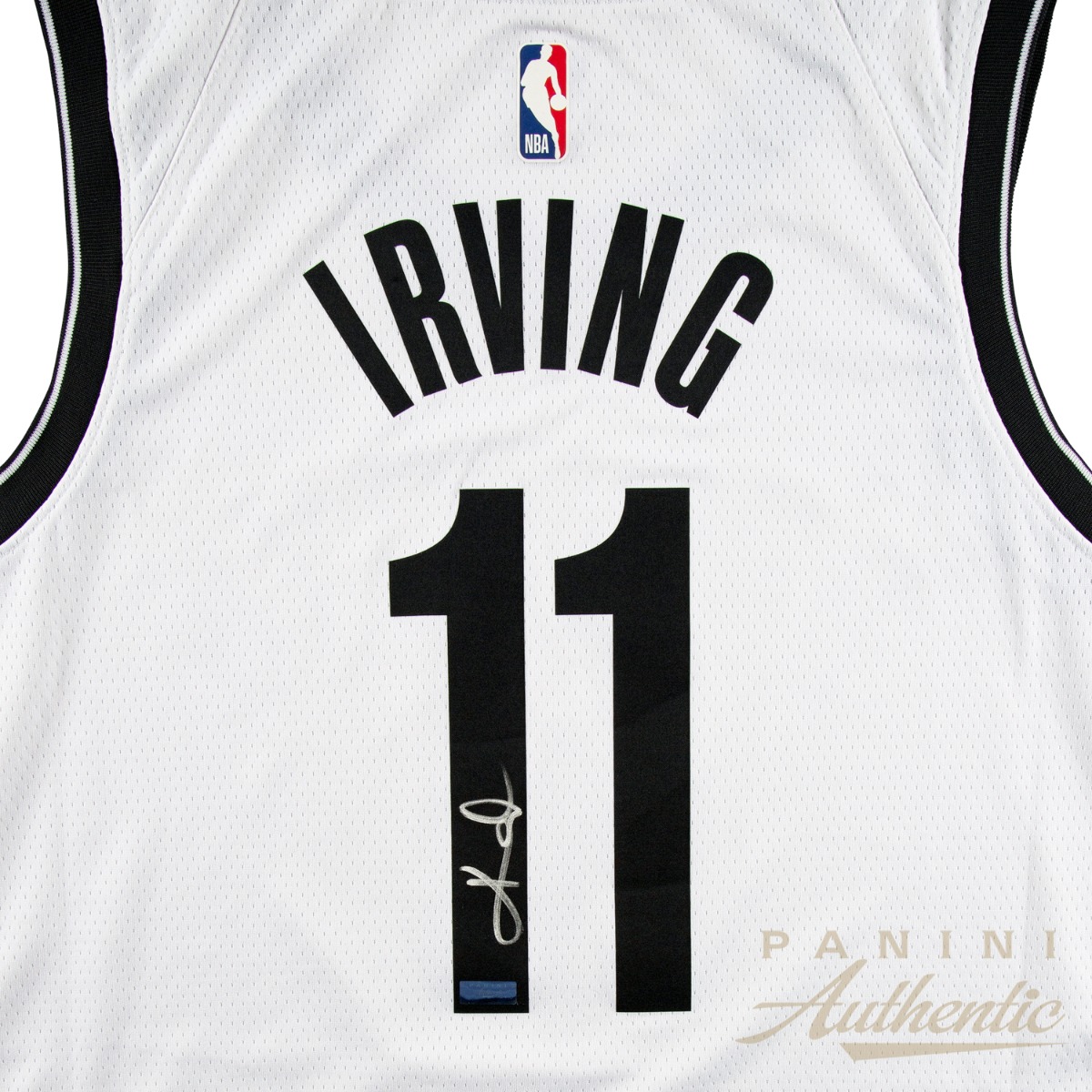 Kyrie Irving Autographed White Brooklyn Nets Replica Nike