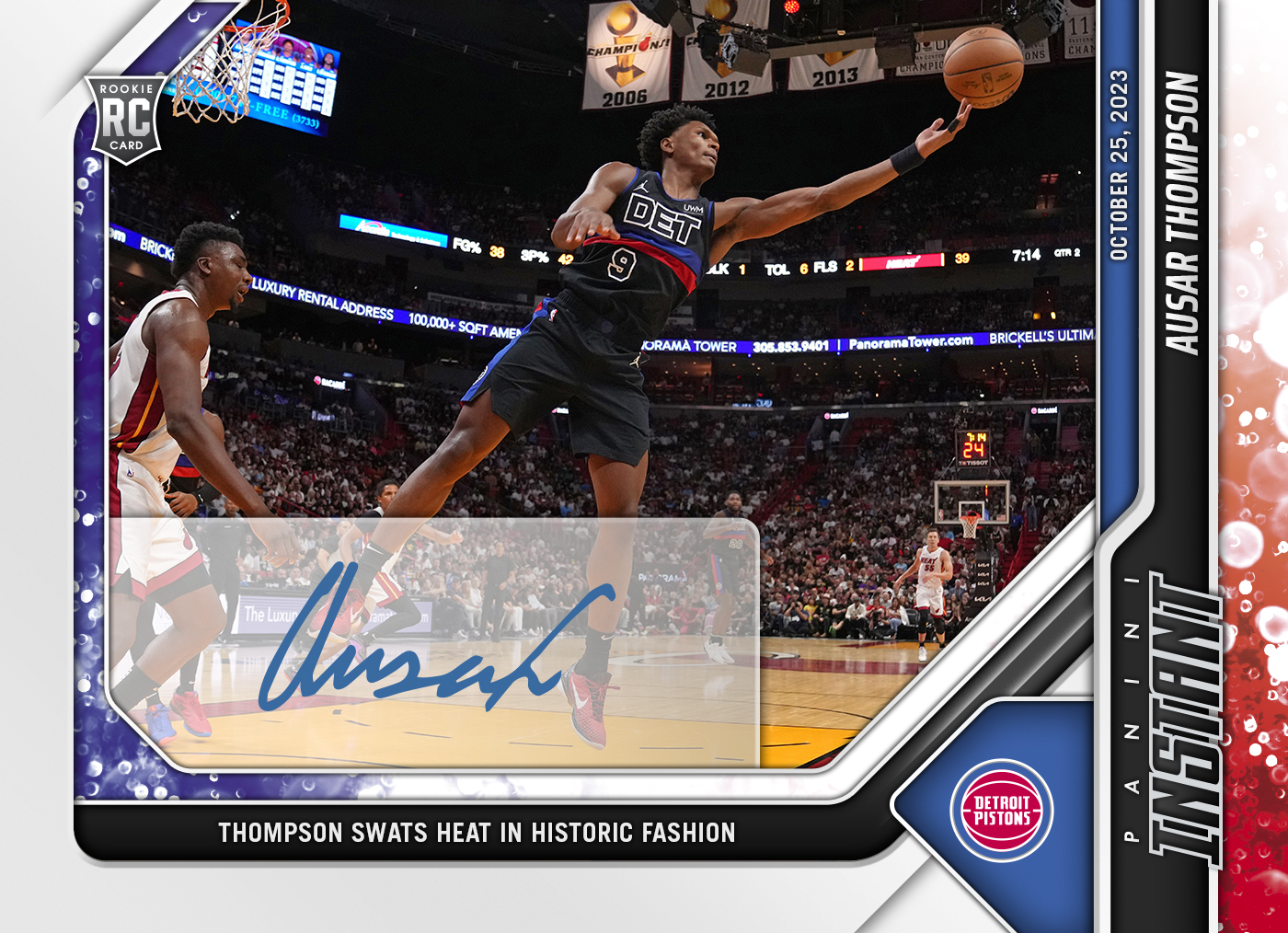 Gold Ref ◇/50 RC Auto Ausar Thompson やすし NBA