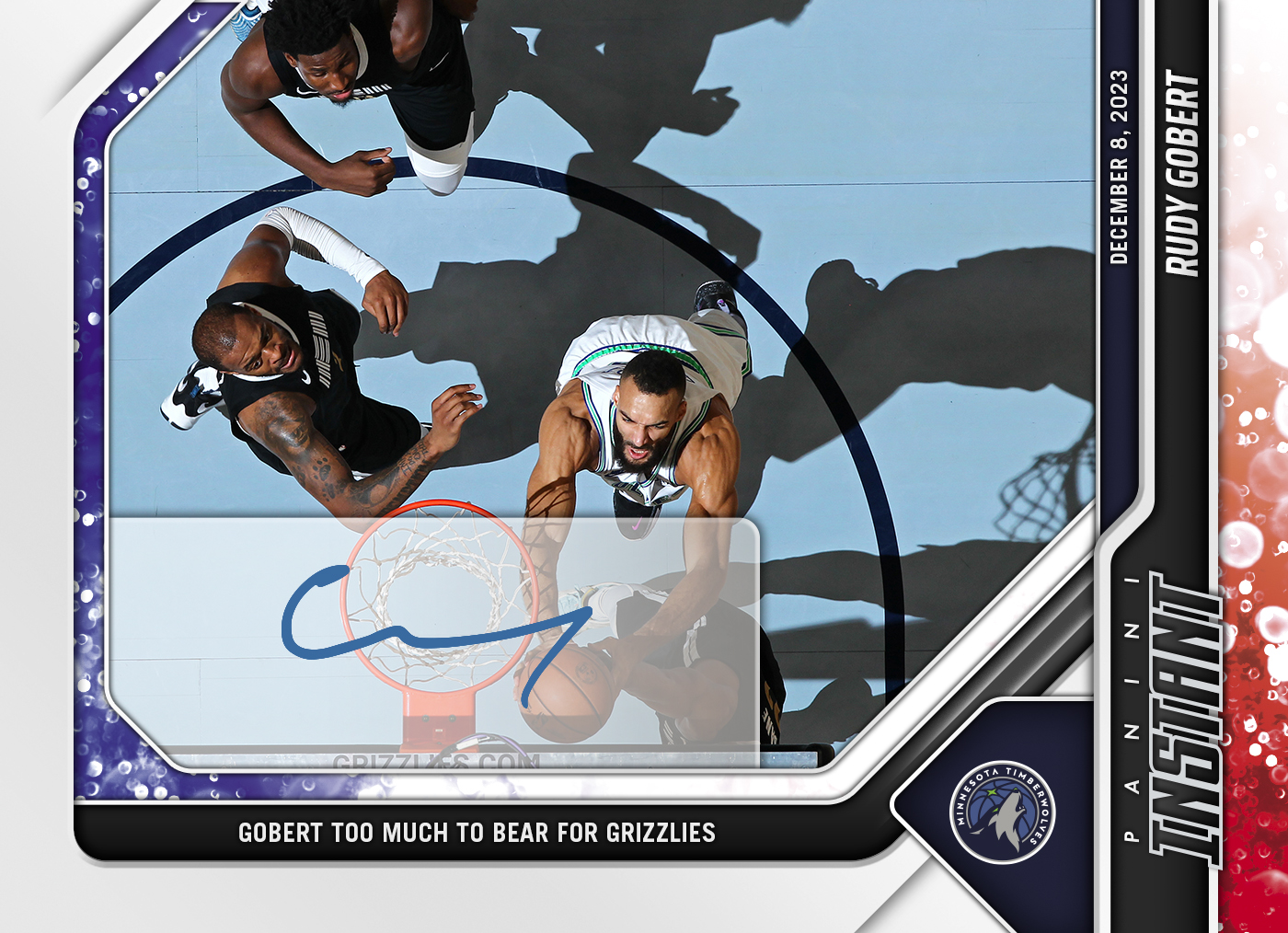Rudy Gobert - 2023-24 Panini Instant NBA #142 - Red, White Rudy Gobert - 2023-24 Panini Instant NBA #142 - Red, White