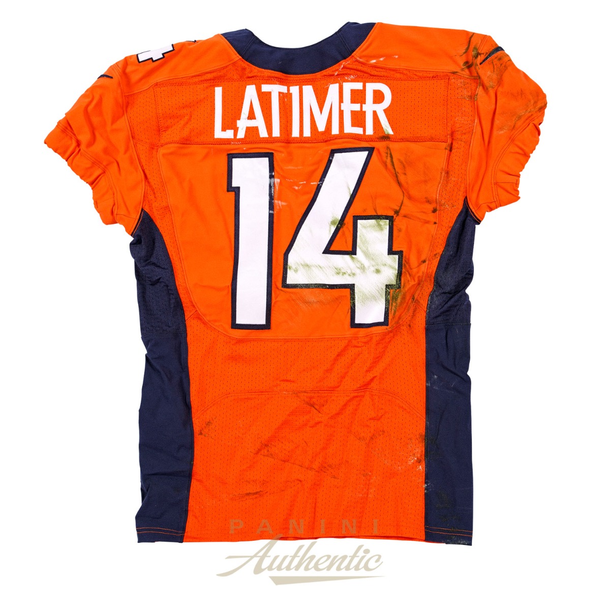 Cody Latimer Game Worn Denver Broncos Jersey From 11 15 15 vs the Kansas City Chiefs Limited Edition 1 1