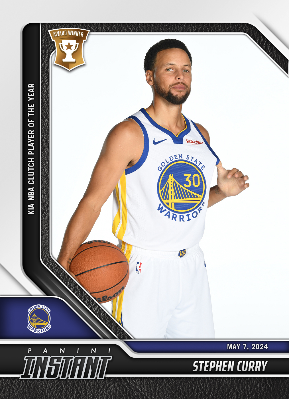 Stephen Curry - 2023-24 Panini Instant NBA #548 - Black 1/1