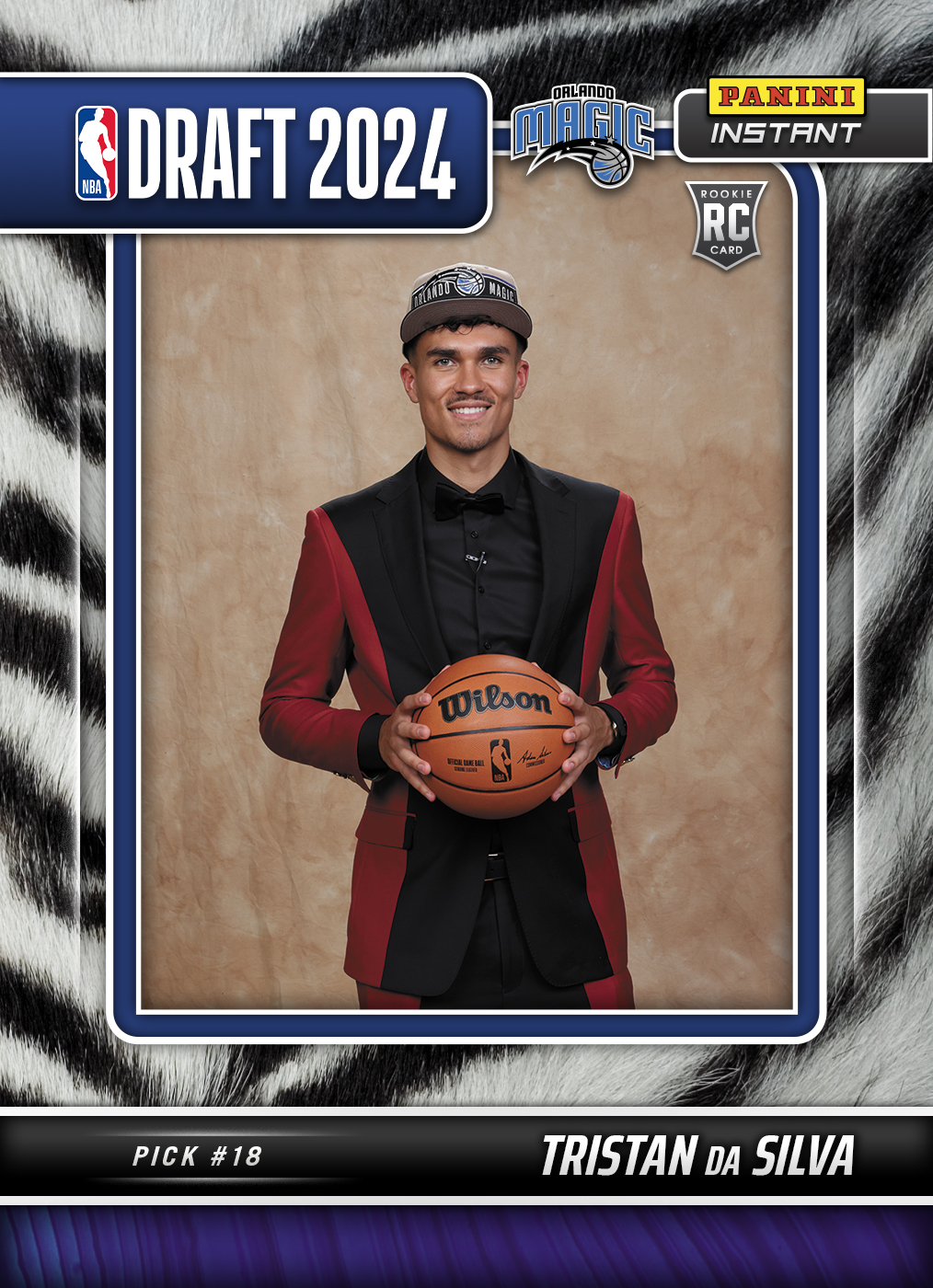 Tristan da Silva 202425 Panini Instant NBA Draft Night 20 White