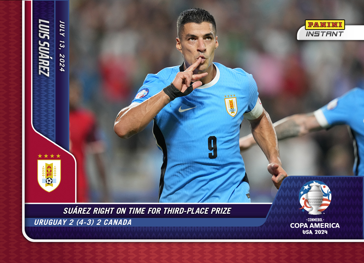 Product image for -Luis Suarez - Panini Inst