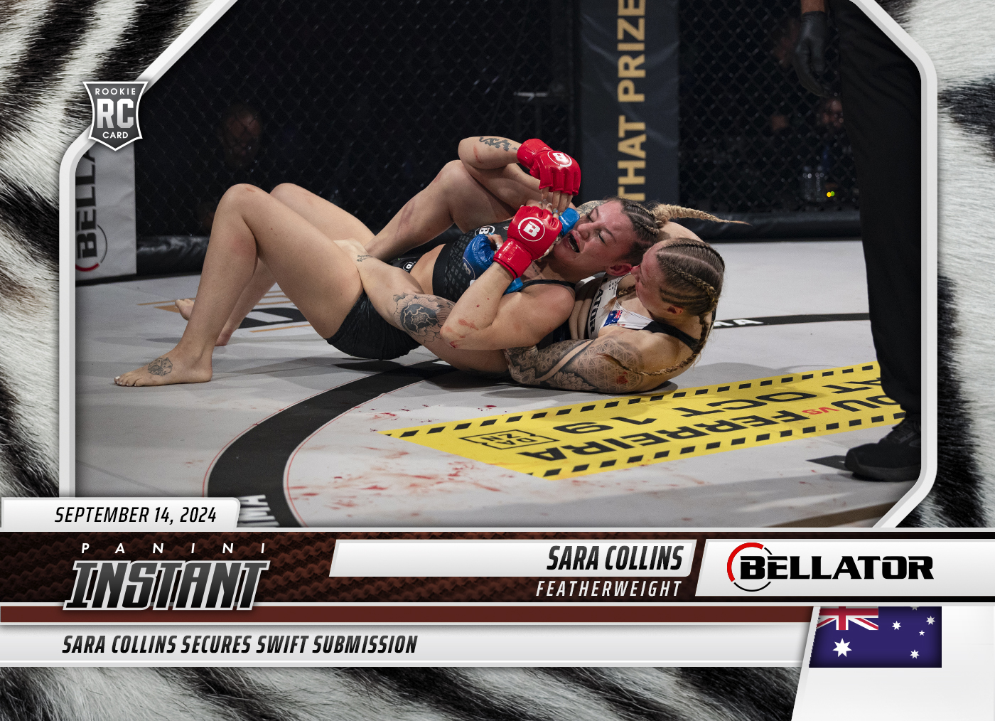 Product image 1 for - Sara Collins - 2024 Panini Instant Bellator #10 - White Tiger /5
