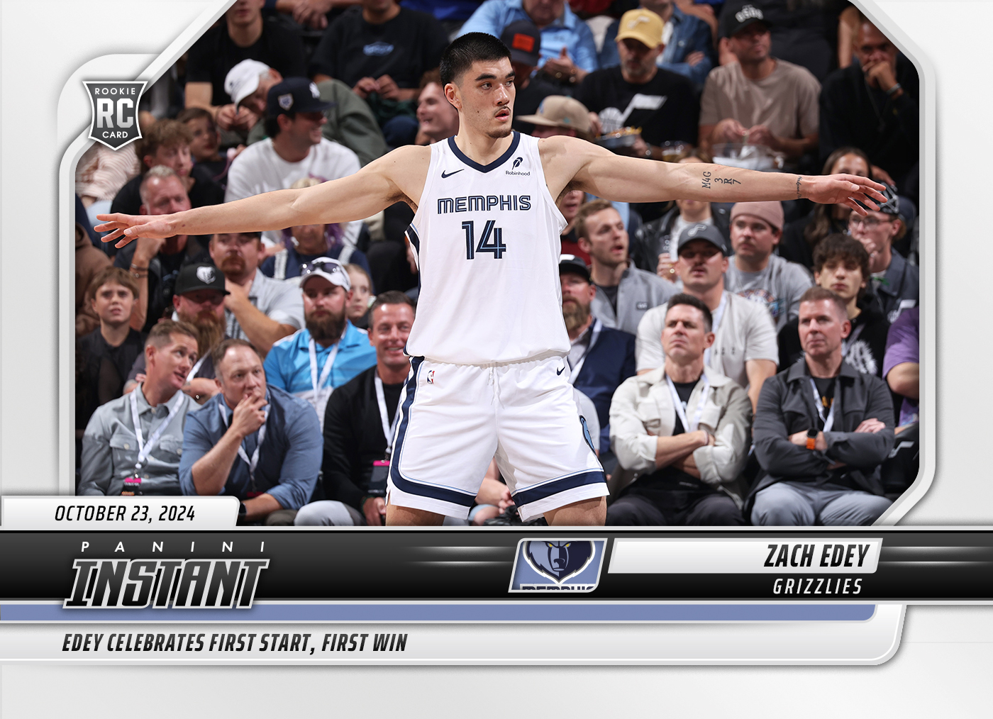 Zach Edey 202425 Panini Instant NBA 33 Base