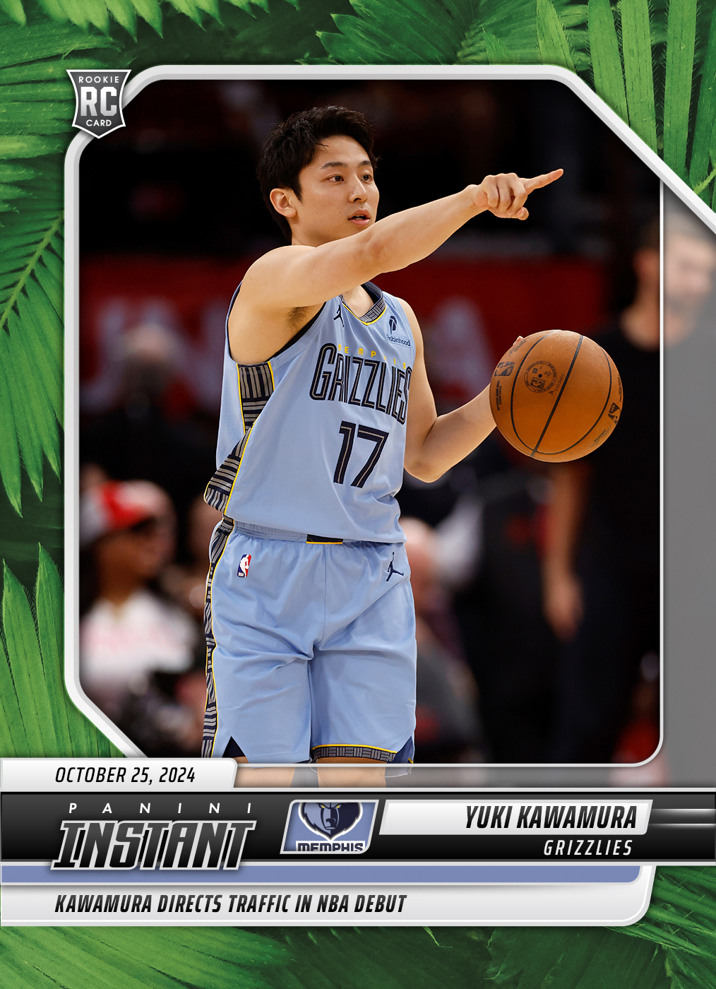 Yuki Kawamura 202425 Panini Instant NBA 43 Jungle /25