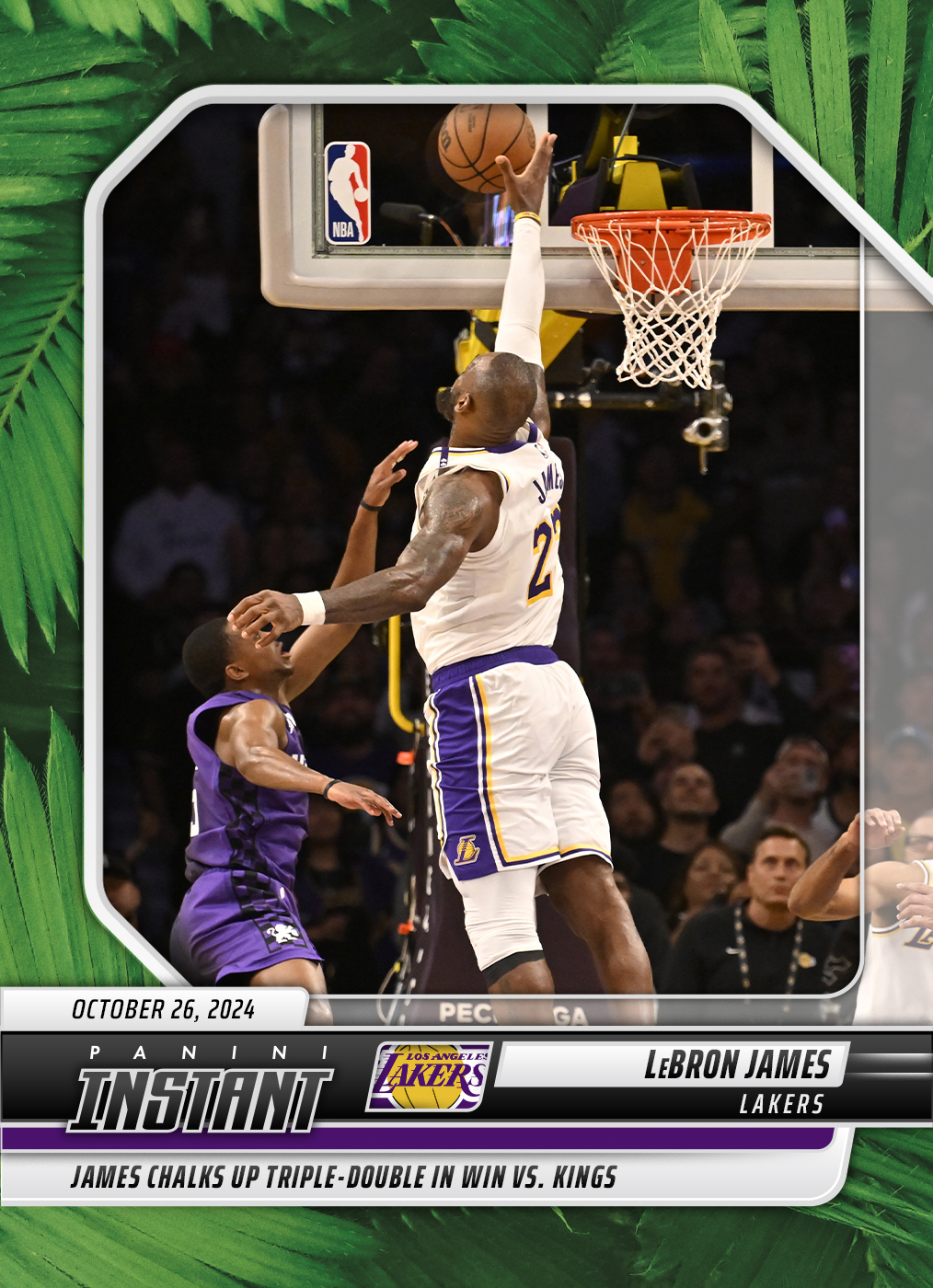 LeBron James 202425 Panini Instant NBA 45 Jungle /25