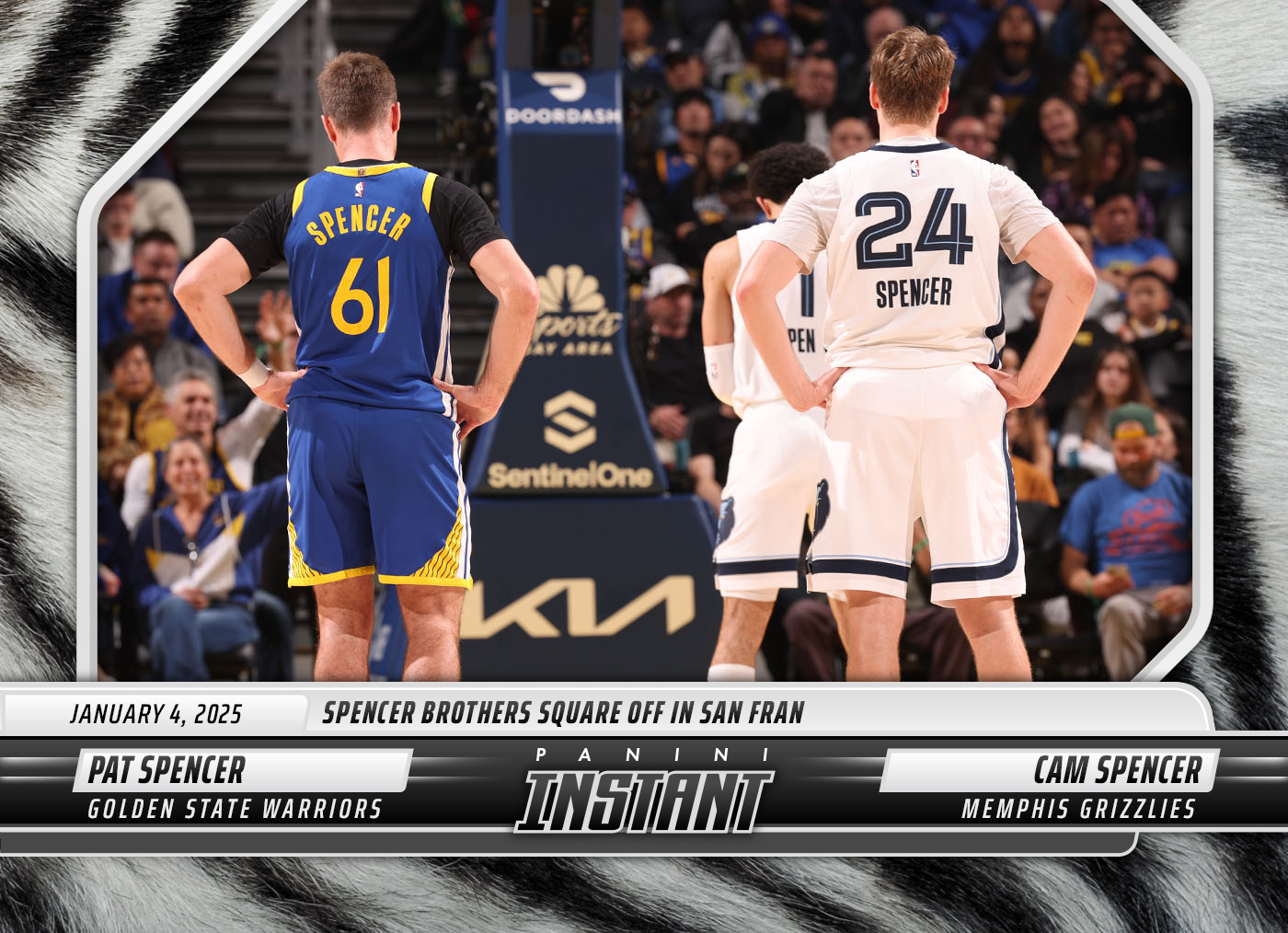 Pat Spencer/Cam Spencer 202425 Panini Instant NBA 243 White Tiger /5