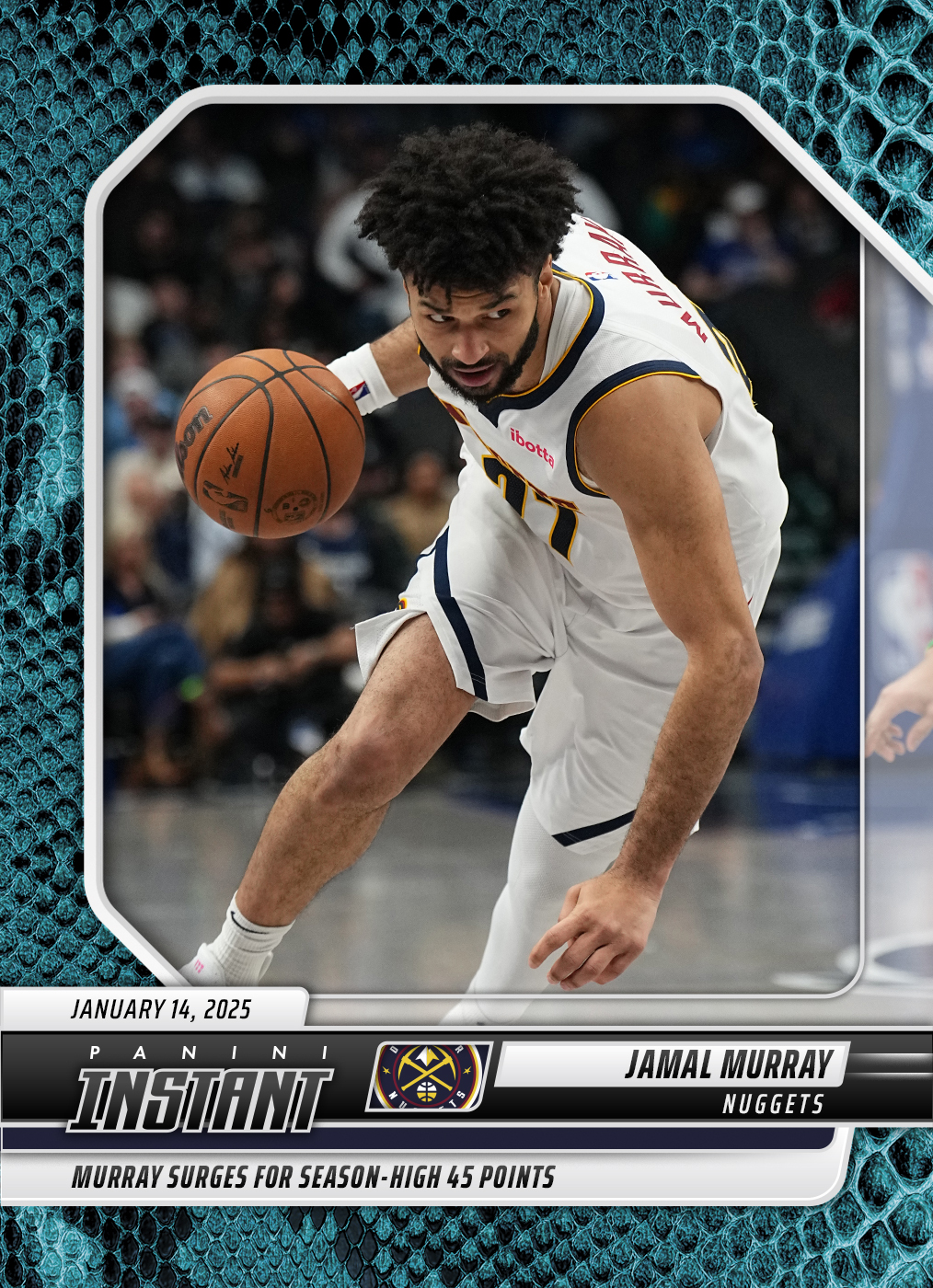 Jamal Murray - 2024-25 Panini Instant NBA #262 - Blue Viper 1/1