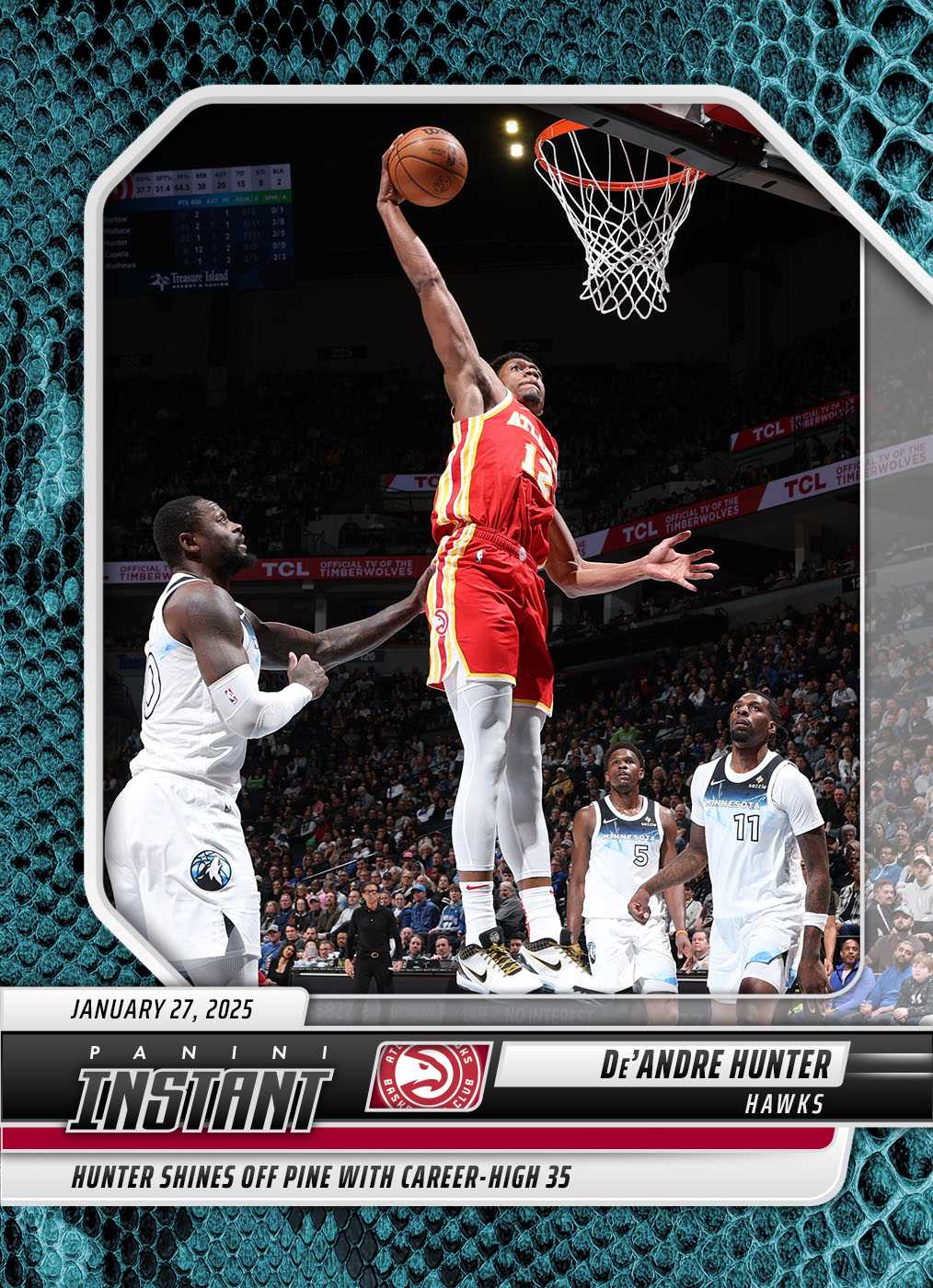 DeAndre Hunter - 2024-25 Panini Instant NBA #297 - Blue