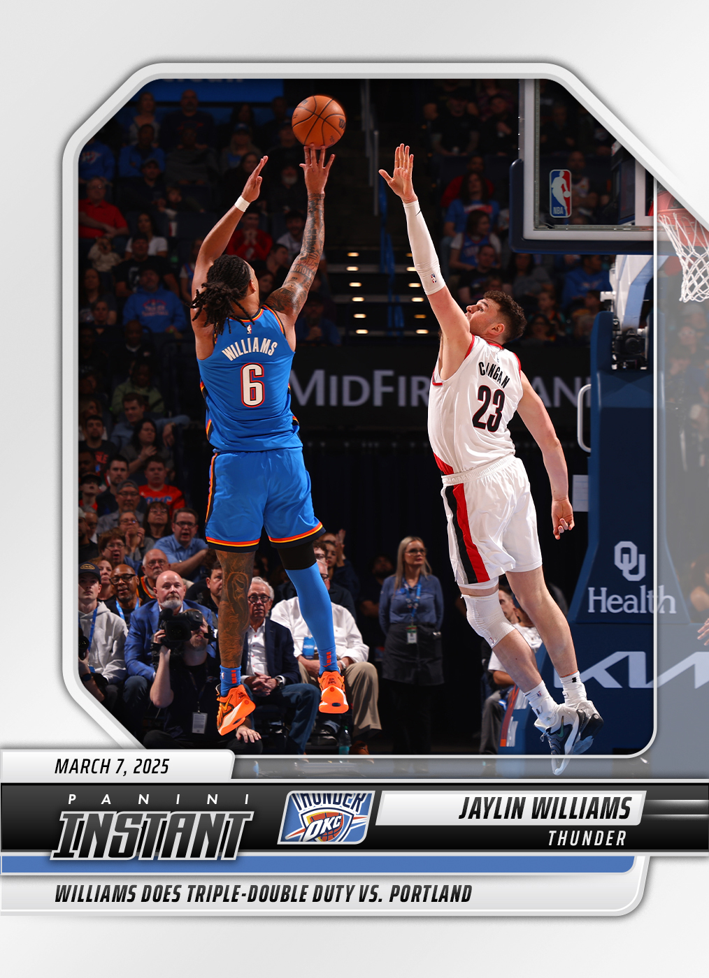 Product image for -Jaylin Williams - 2024-25