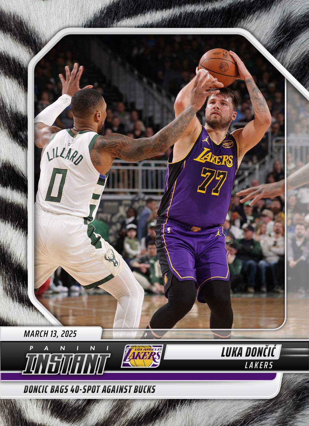 Luka Doncic - 2024-25 Panini Instant NBA #429 - White Tiger /5