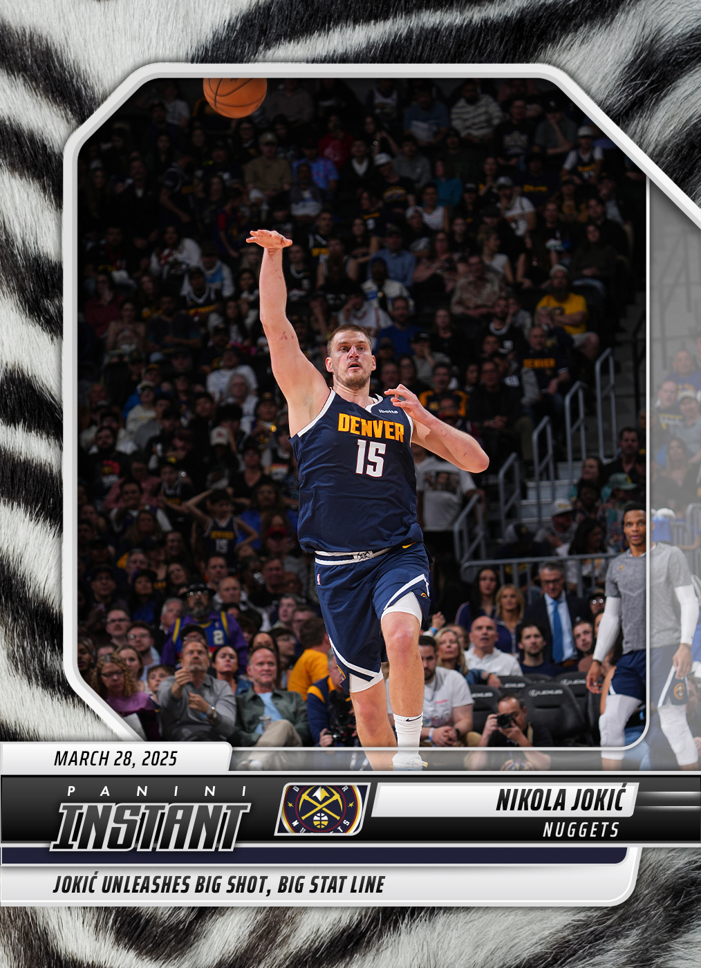 Nikola Jokic - 2024-25 Panini Instant NBA #474 - White Tiger /5 Nikola Jokic - 2024-25 Panini Instant NBA #474 - White Tiger /5