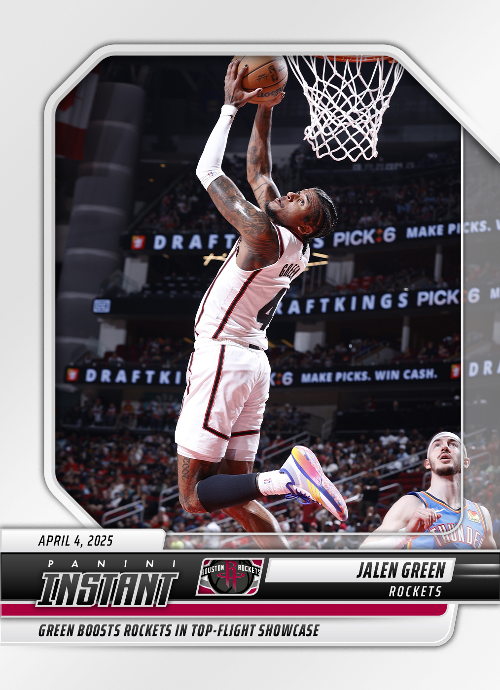 Jalen Green - 2024-25 Panini Instant NBA #496 - Base Card Jalen Green - 2024-25 Panini Instant NBA #496 - Base Card