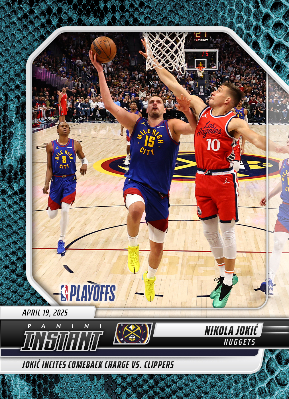 Nikola Jokic - 2024-25 Panini Instant NBA #535 - Blue Viper 1/1 Nikola Jokic - 2024-25 Panini Instant NBA #535 - Blue Viper 1/1