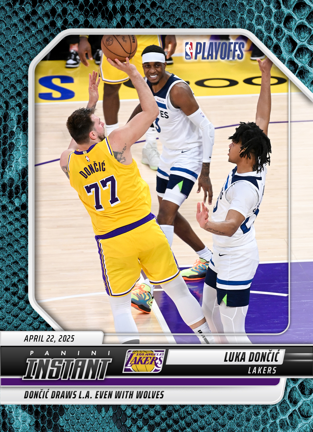 Luka Doncic - 2024-25 Panini Instant NBA #544 - Blue Viper 1/1 Luka Doncic - 2024-25 Panini Instant NBA #544 - Blue Viper 1/1