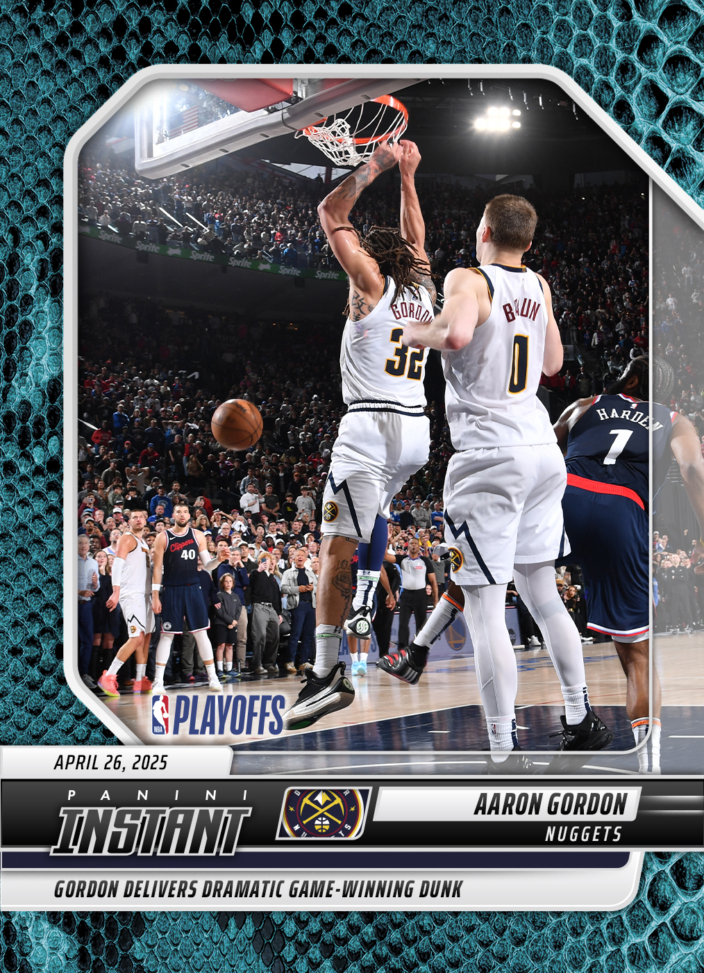 Aaron Gordon - 2024-25 Panini Instant NBA #553 - Blue Viper 1/1