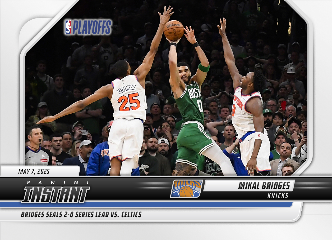 Mikal Bridges - 2024-25 Panini Instant NBA #576 - Base Card