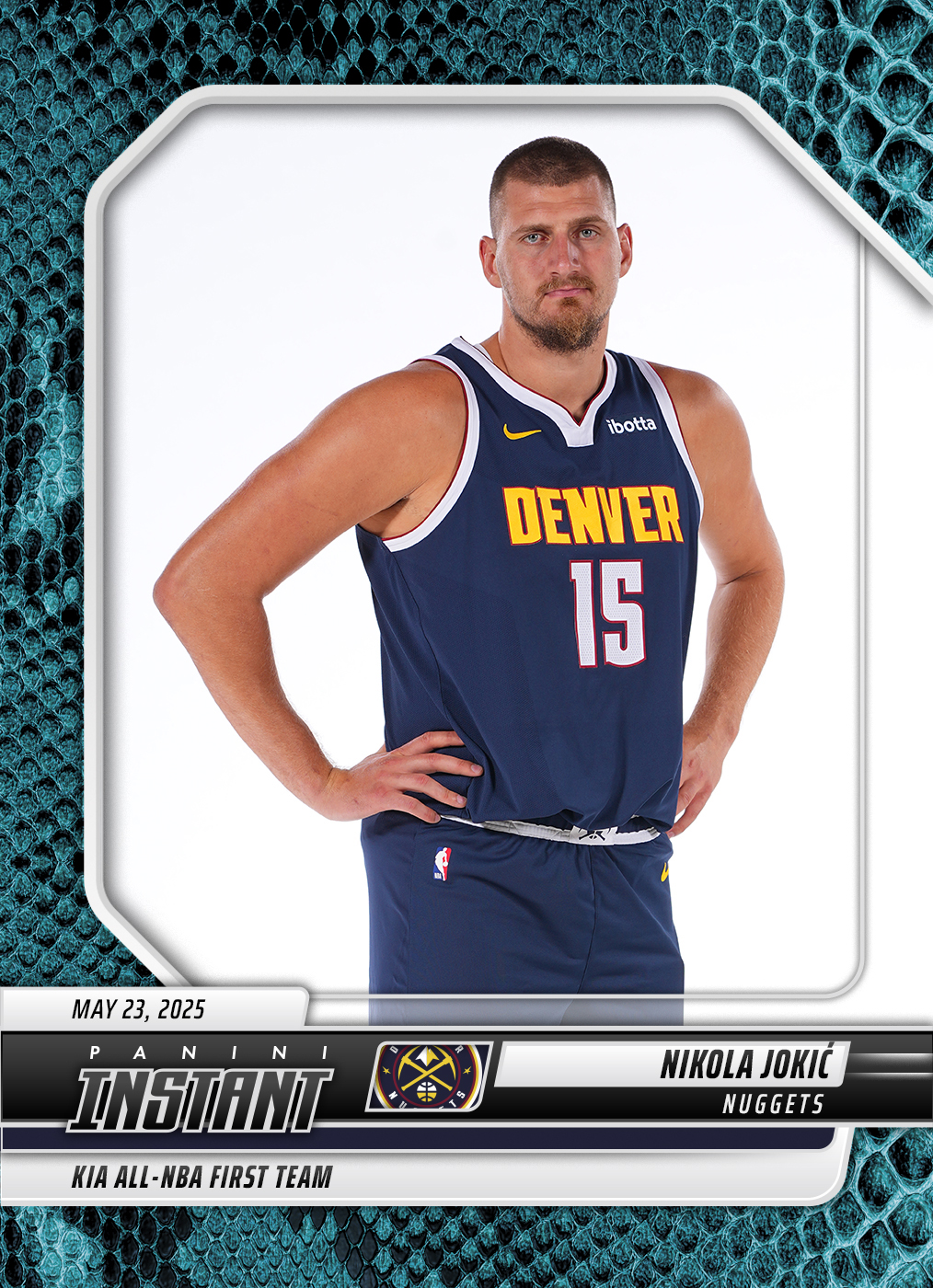 Nikola Jokic - 2024-25 Panini Instant NBA #609 - Blue Viper 1/1