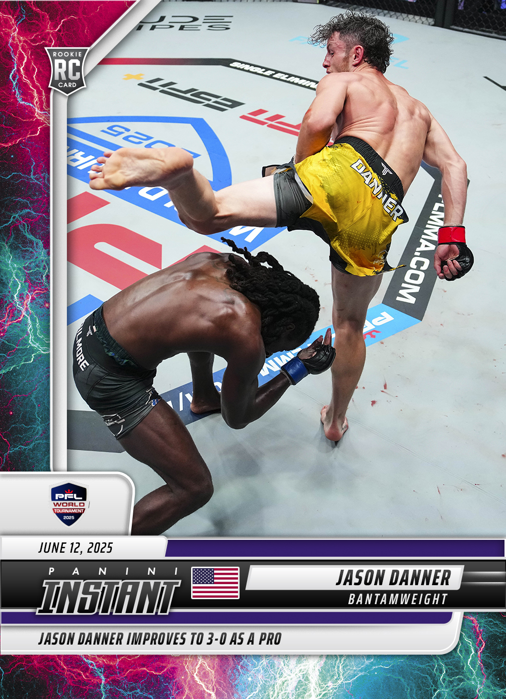 Jason Danner - 2025 Panini Instant PFL #54 - Lightning /5
