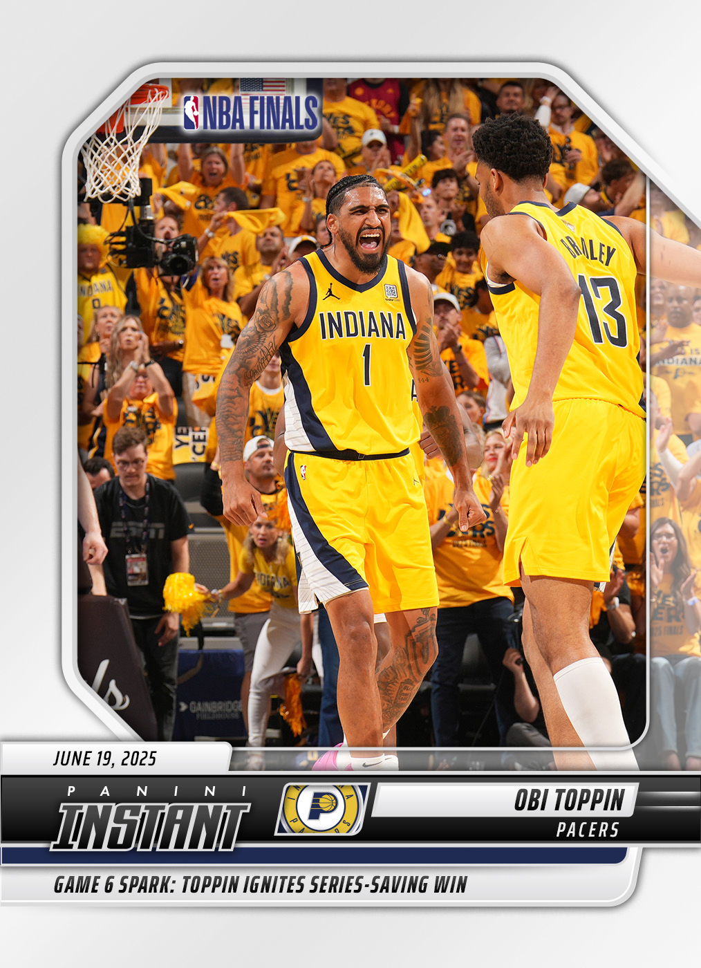 Obi Toppin 2024 25 Panini Instant NBA #633 Base Card 10 pack Obi Toppin 2024 25 Panini Instant NBA #633 Base Card 10 pack
