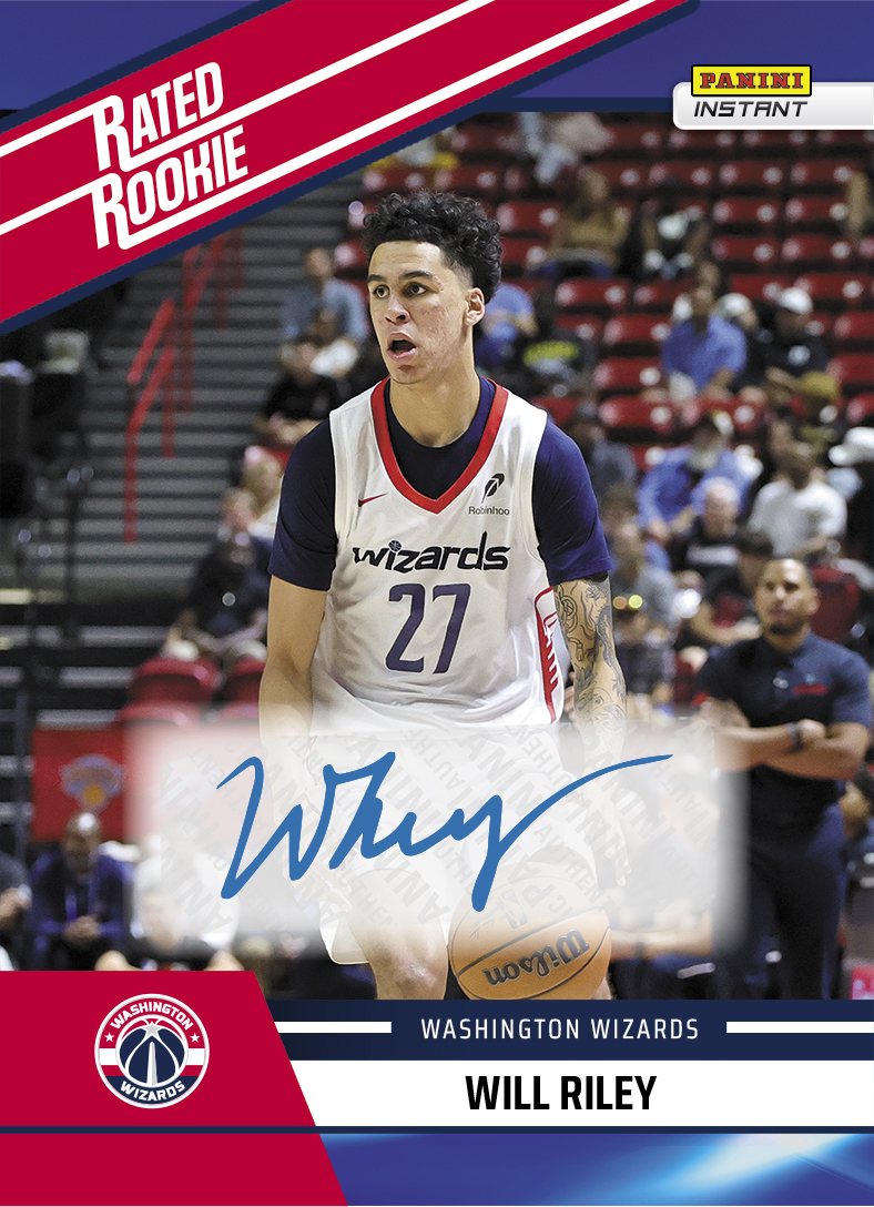 Will Riley Nbs Will Riley - 2025-26 Panini Instant NBA Rated Rookie Retro #33 - Blue ...