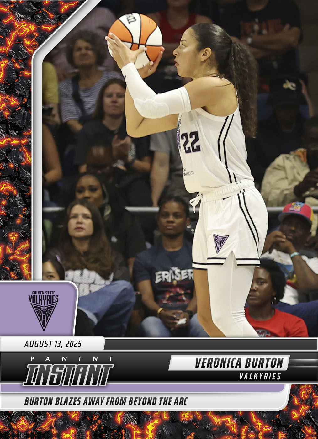 Product image 1 for - Veronica Burton - 2025 Panini Instant WNBA #221 - Magma 1/1
