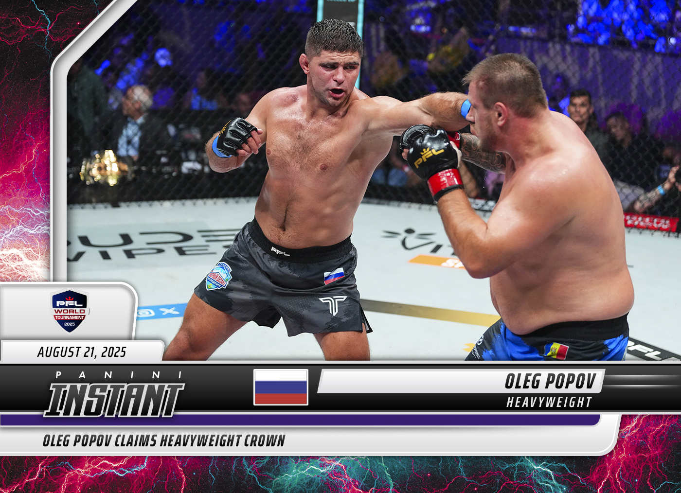 Product image 1 for - Oleg Popov - 2025 Panini Instant PFL #90 - Lightning /5