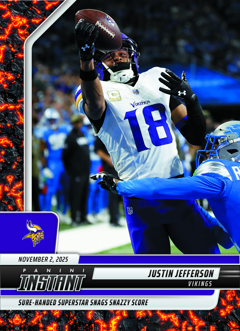Justin Jefferson - 2025 Panini Instant NFL #195 - Magma 1/1